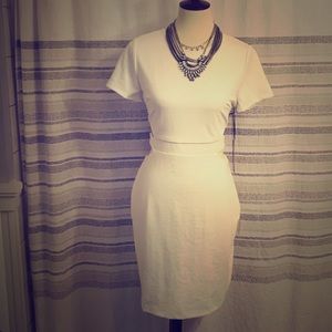 White cocktail dress